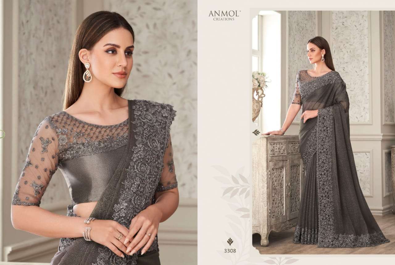 Shades Vol-7 By Anmol Creation 3301 To 3316 Series Indian Traditional Wear Collection Beautiful Stylish Fancy Colorful Party Wear & Occasional Wear Silk/Georgette Sarees At Wholesale Price