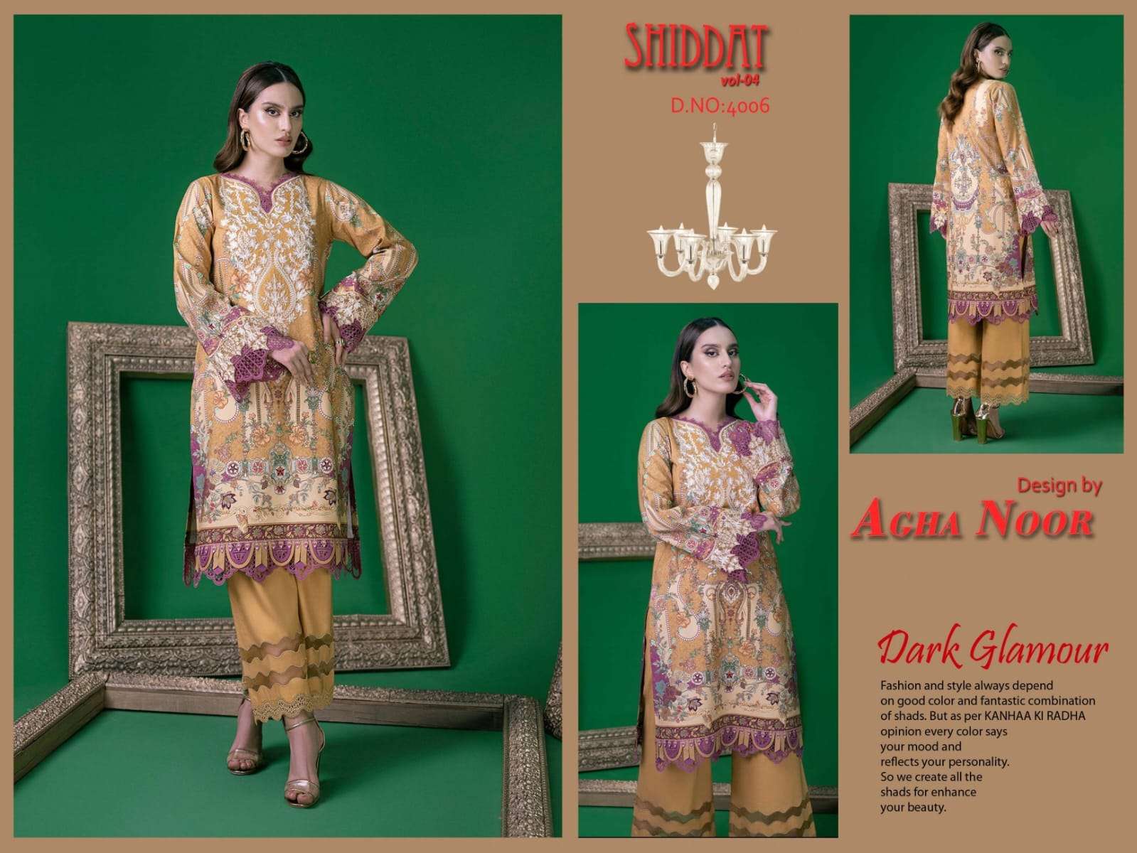 Shiddat Vol-4 By Agha Noor 4001 To 4010 Series Beautiful Stylish Pakistani Suits Fancy Colorful Casual Wear & Ethnic Wear & Ready To Wear Jam Satin Cotton Embroidered Dresses At Wholesale Price