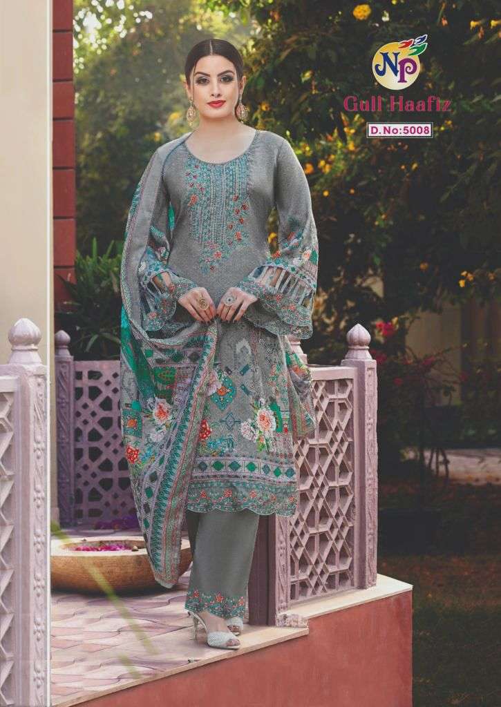 Gull Haafiz Vol-5 By Nand Gopal Prints 5001 To 5008 Series Beautiful Suits Stylish Colorful Fancy Casual Wear & Ethnic Wear Cotton Print Dresses At Wholesale Price