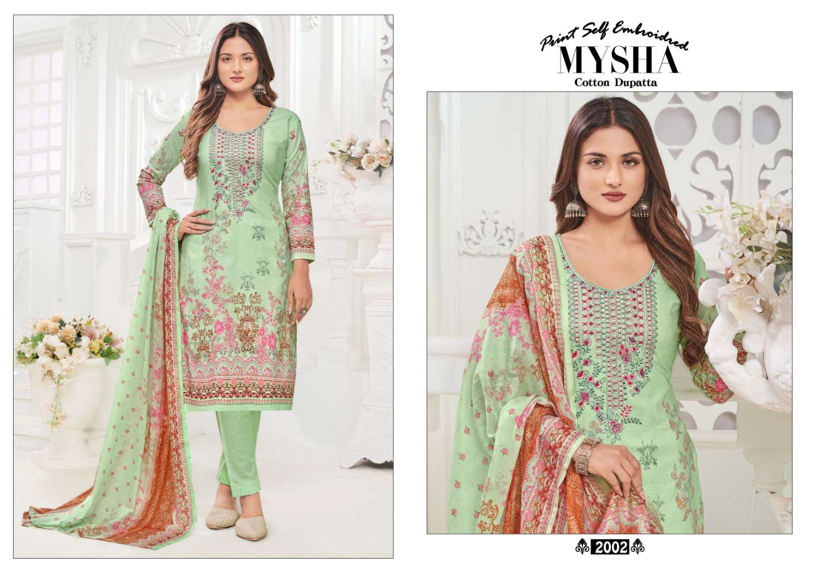 Mysha Vol-2 By Gull Aahmed 2001 To 2008 Series Beautiful Suits Stylish Colorful Fancy Casual Wear & Ethnic Wear Pure Cotton Print Dresses At Wholesale Price