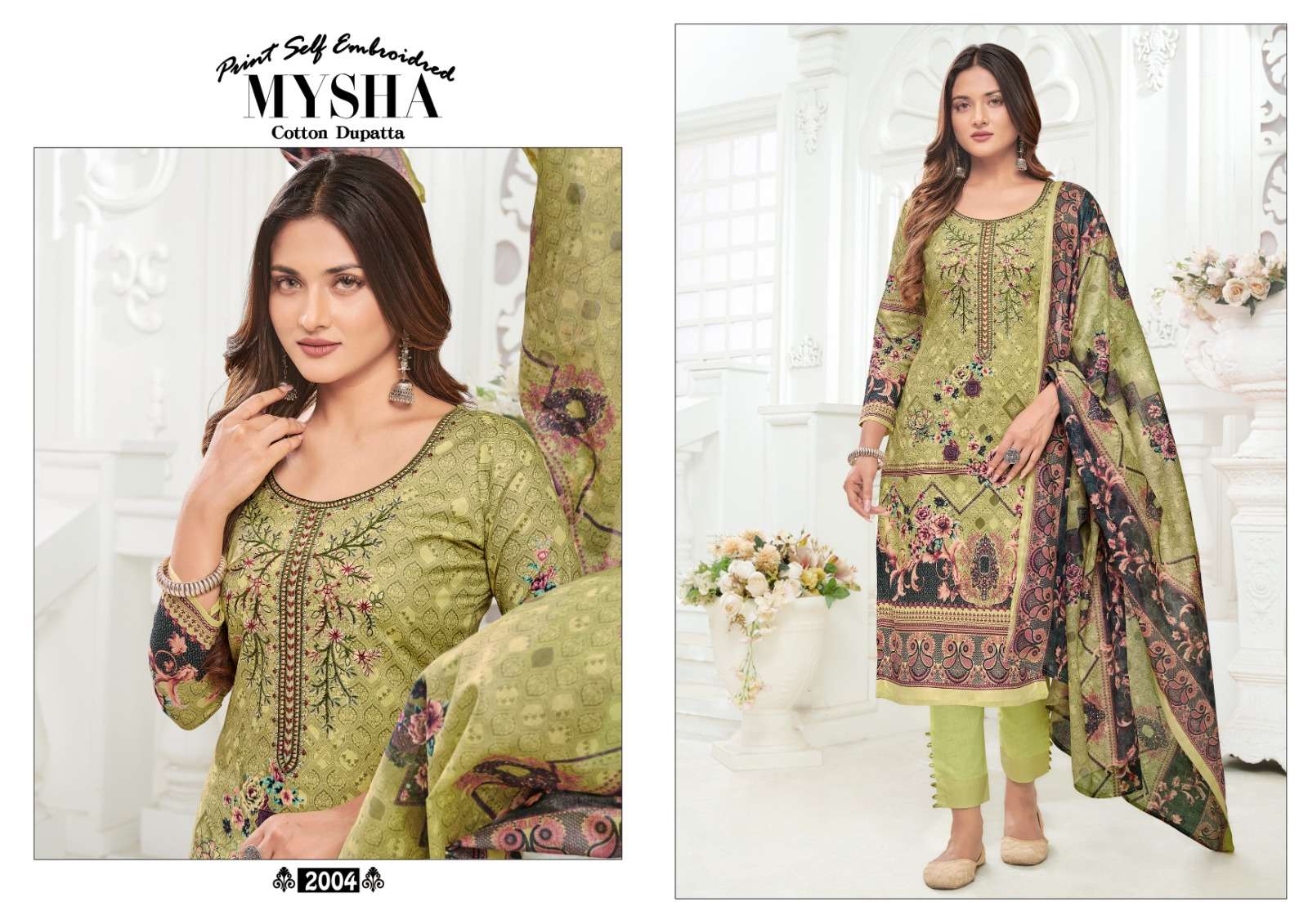 Mysha Vol-2 By Gull Aahmed 2001 To 2008 Series Beautiful Suits Stylish Colorful Fancy Casual Wear & Ethnic Wear Pure Cotton Print Dresses At Wholesale Price