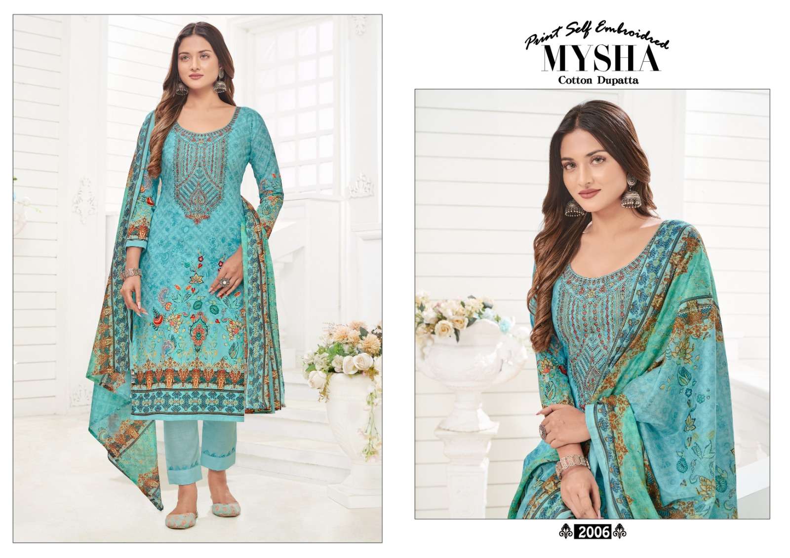 Mysha Vol-2 By Gull Aahmed 2001 To 2008 Series Beautiful Suits Stylish Colorful Fancy Casual Wear & Ethnic Wear Pure Cotton Print Dresses At Wholesale Price