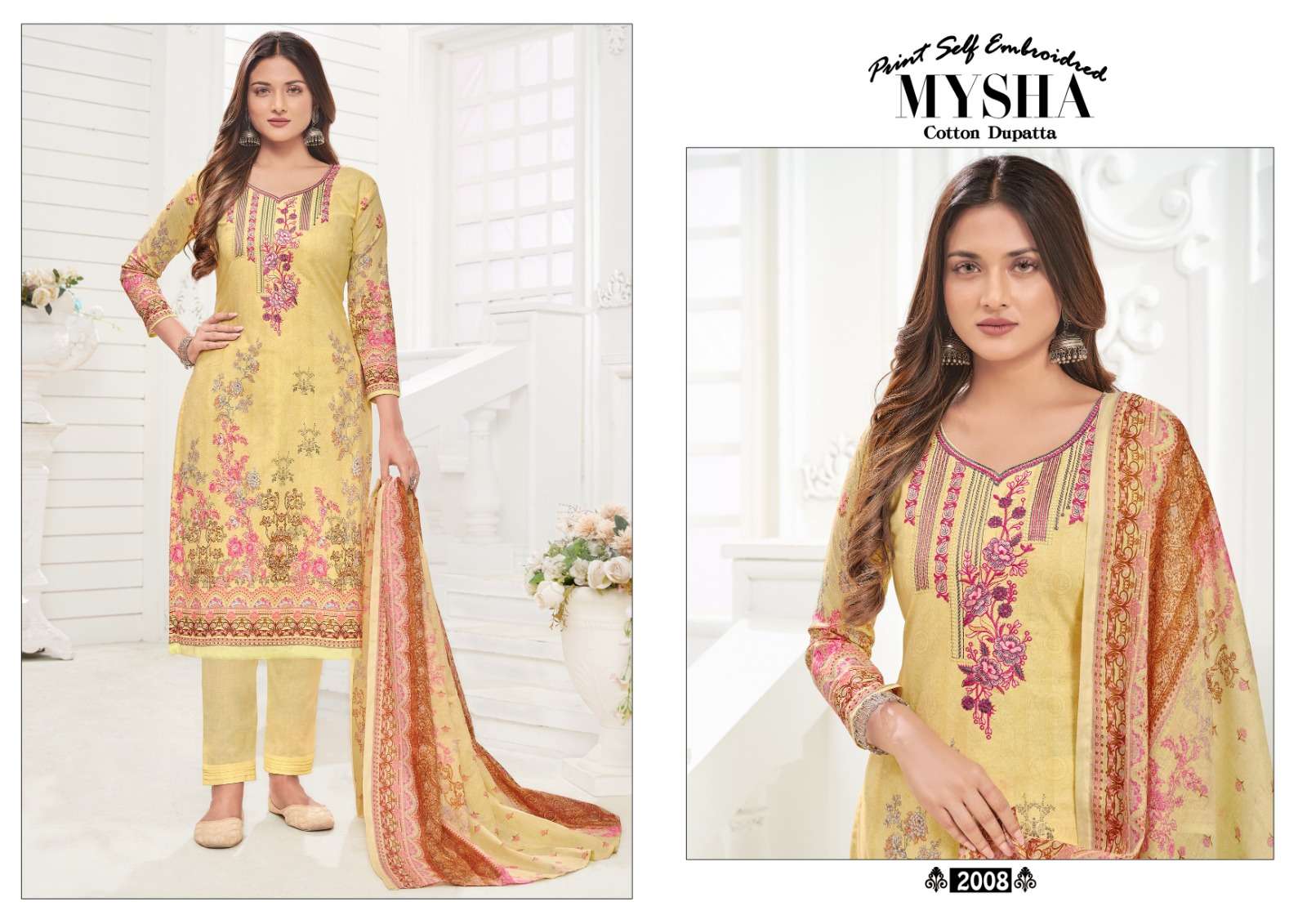 Mysha Vol-2 By Gull Aahmed 2001 To 2008 Series Beautiful Suits Stylish Colorful Fancy Casual Wear & Ethnic Wear Pure Cotton Print Dresses At Wholesale Price