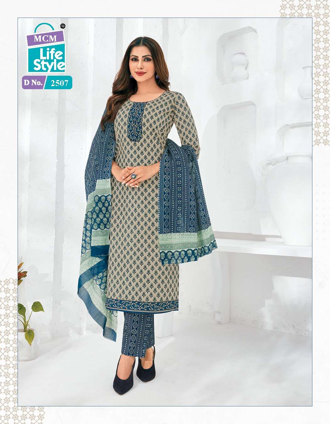 Priyalaxmi Vol-25 By Mcm Lifestyle 2502 To 2525 Series Beautiful Stylish Suits Fancy Colorful Casual Wear & Ethnic Wear & Ready To Wear Pure Cotton Printed Dresses At Wholesale Price