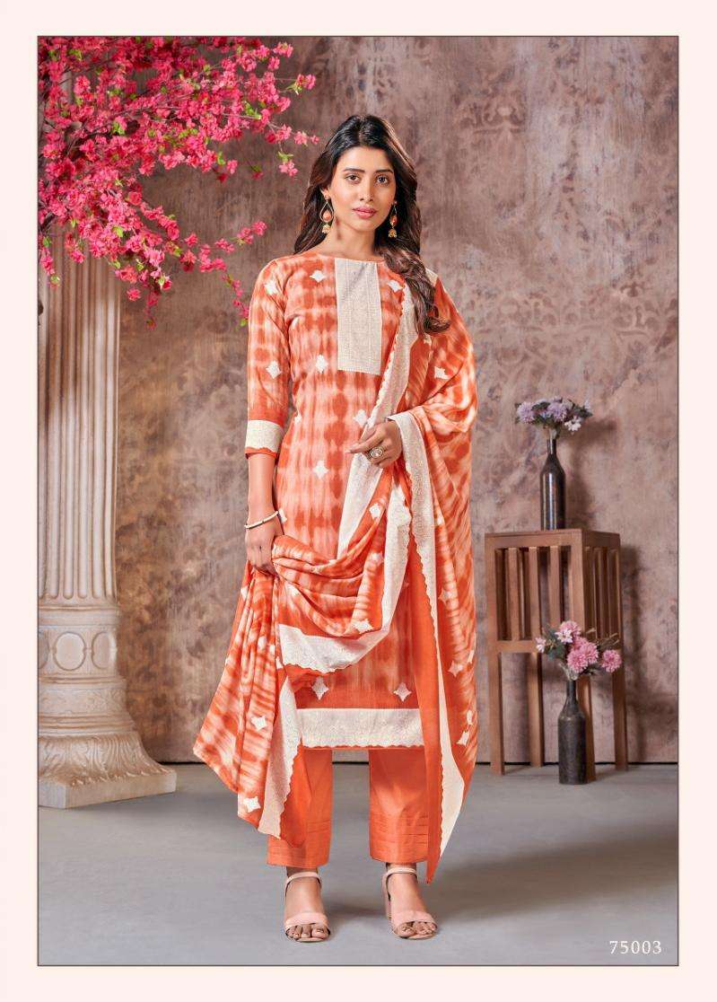 Adhira Vol-2 By Skt Suits 75001 To 75008 Series Beautiful Festive Suits Colorful Stylish Fancy Casual Wear & Ethnic Wear Pure Cotton Print Dresses At Wholesale Price