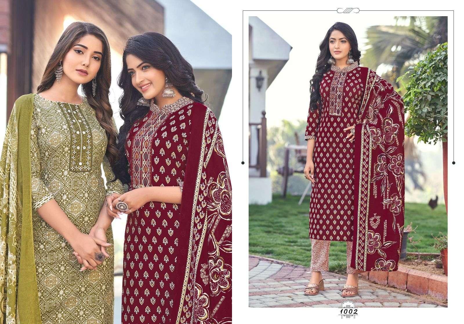 Suhani By Radha Fab 1001 To 1008 Series Beautiful Festive Suits Colorful Stylish Fancy Casual Wear & Ethnic Wear Pure Cotton Print Dresses At Wholesale Price