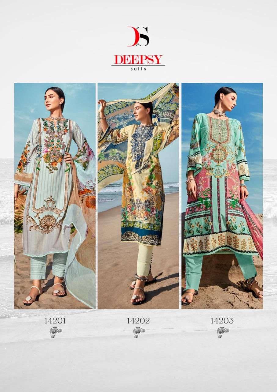 Rungrez By Deepsy Suits 14201 To 14206 Series Beautiful Pakistani Suits Stylish Fancy Colorful Party Wear & Occasional Wear Pure Lawn With Embroidery Dresses At Wholesale Price