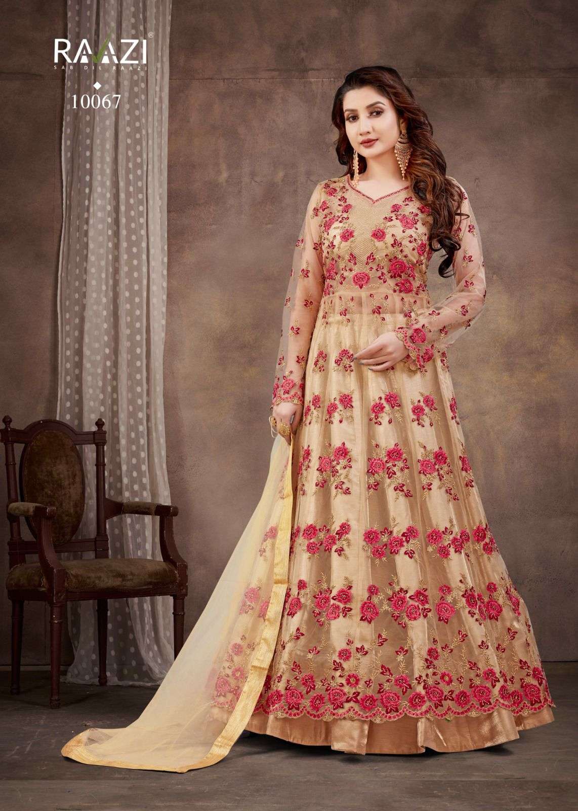 Neerja By Rama Fashion 10062 To 10069 Series Beautiful Anarkali Suits Colorful Stylish Fancy Casual Wear & Ethnic Wear Soft Net Dresses At Wholesale Price