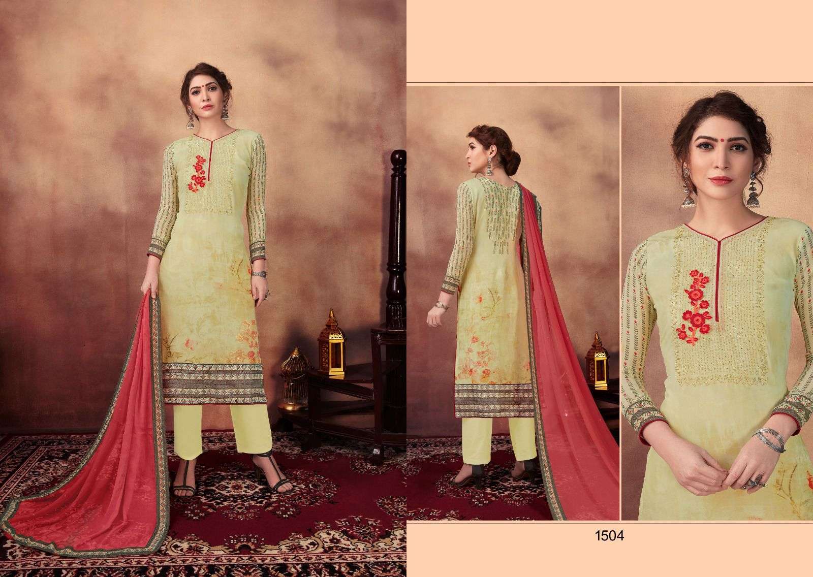Lakshya By Nazneen 1501 To 1506 Series Designer Festive Suits Collection Beautiful Stylish Fancy Colorful Party Wear & Occasional Wear Georgette Dresses At Wholesale Price