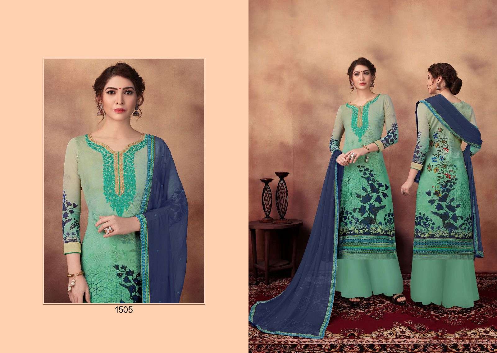 Lakshya By Nazneen 1501 To 1506 Series Designer Festive Suits Collection Beautiful Stylish Fancy Colorful Party Wear & Occasional Wear Georgette Dresses At Wholesale Price