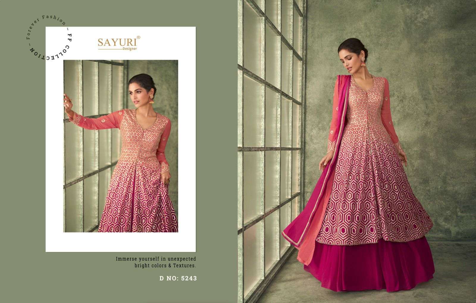 Inayat By Sayuri 5243 To 5245 Series Beautiful Festive Suits Stylish Colorful Fancy Casual Wear & Ethnic Wear Georgette Embroidered Dresses At Wholesale Price