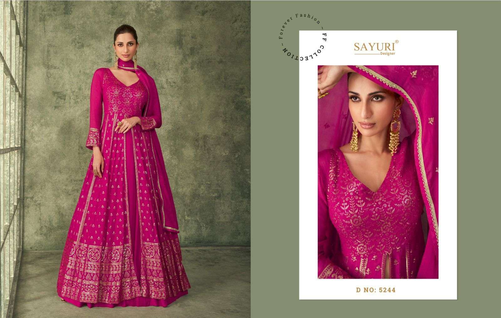 Inayat By Sayuri 5243 To 5245 Series Beautiful Festive Suits Stylish Colorful Fancy Casual Wear & Ethnic Wear Georgette Embroidered Dresses At Wholesale Price
