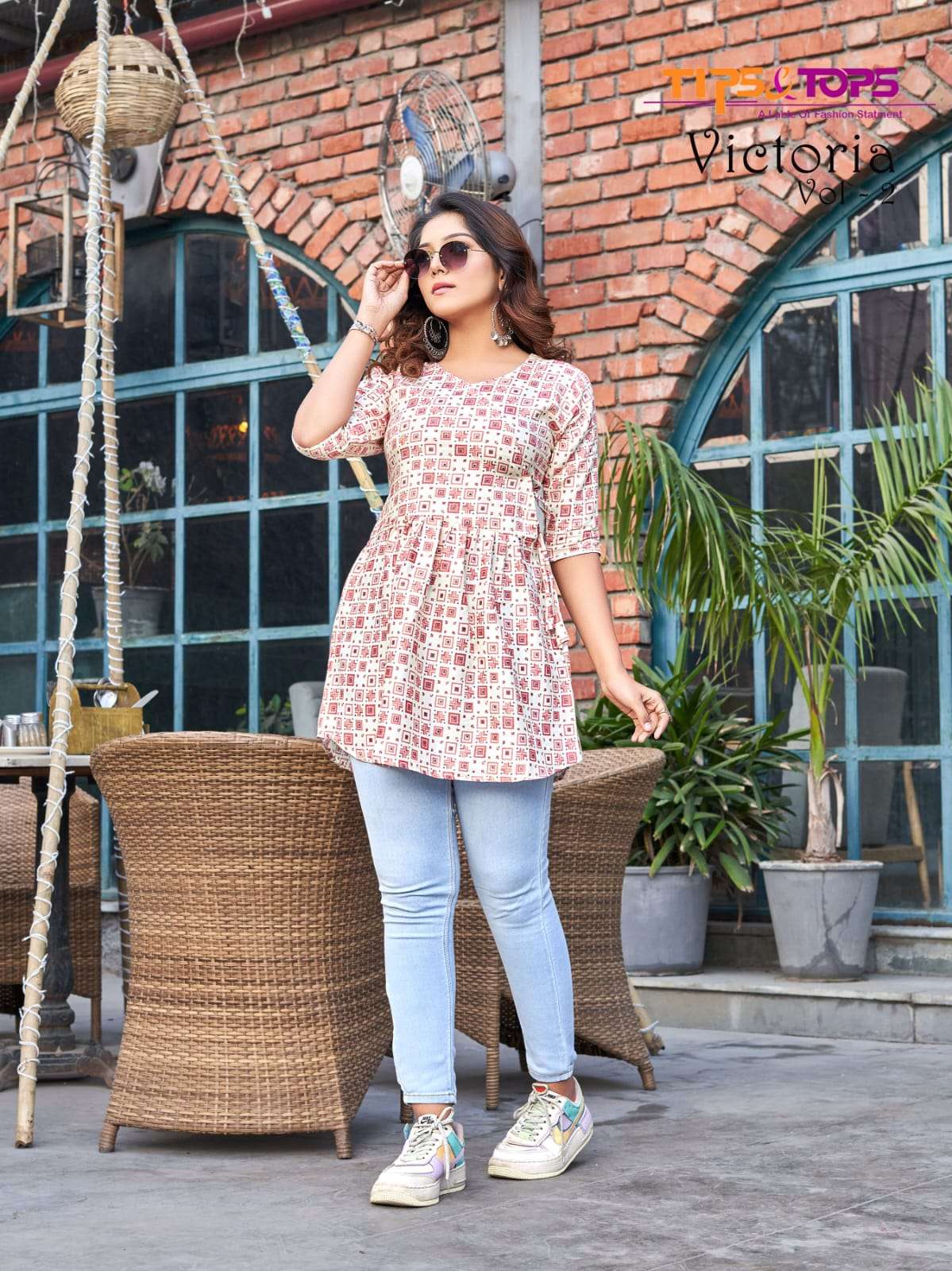 Victoria Vol-2 By Tips And Tops 1001 To 1009 Series Beautiful Stylish Fancy Colorful Casual Wear & Ethnic Wear Rayon Print Tops At Wholesale Price