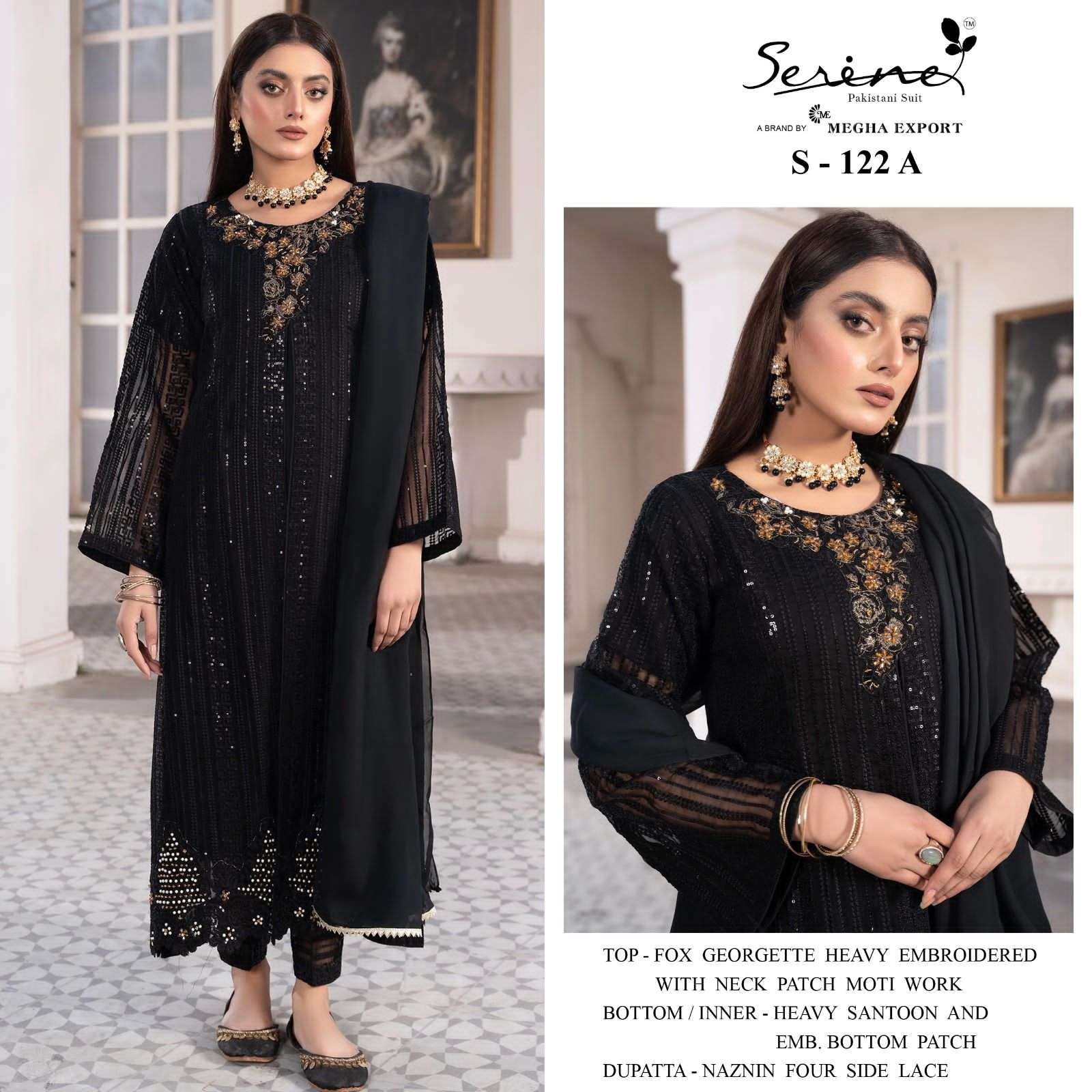 SERENE HIT DESIGN S-122 COLOURS BY SERENE S-122-A TO S-122-B SERIES ...