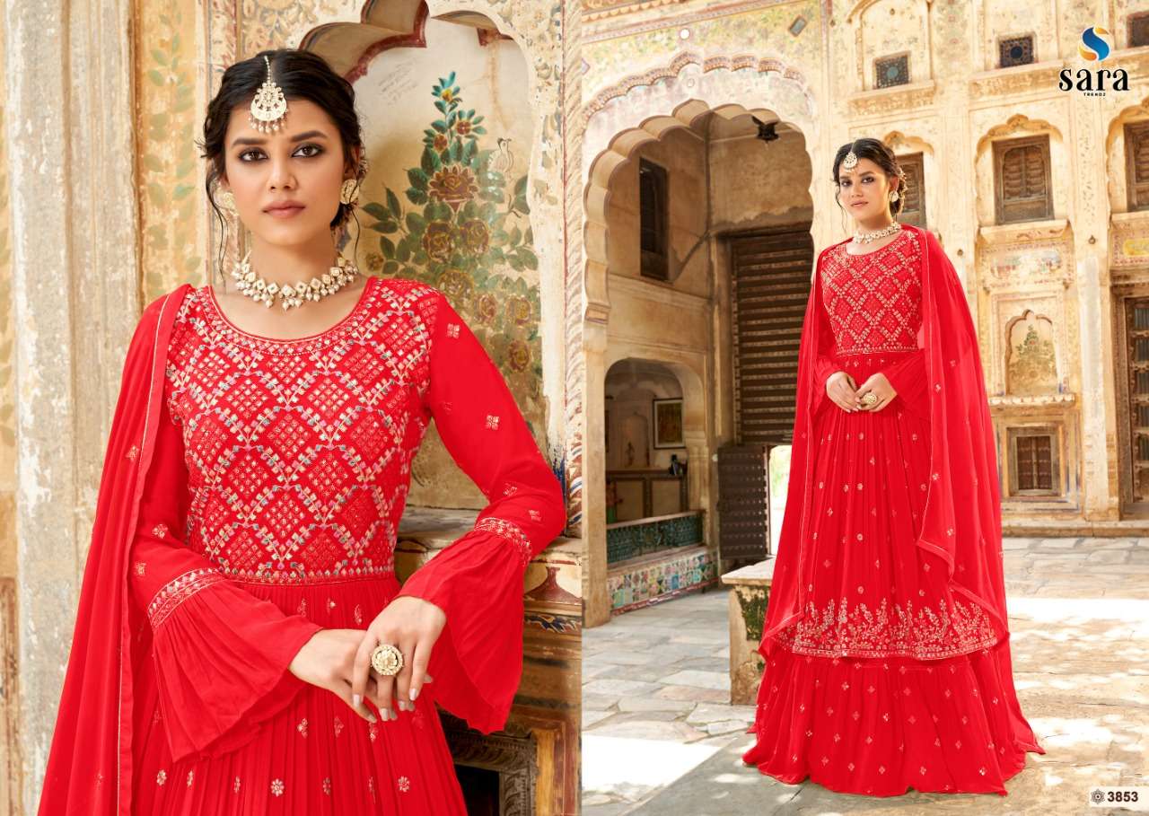 PARTY WEAR GEORGETTE EMBROIDERY WORK TOP LEHENGA WITH DUPATTA WINE –  TextileGarment.Store