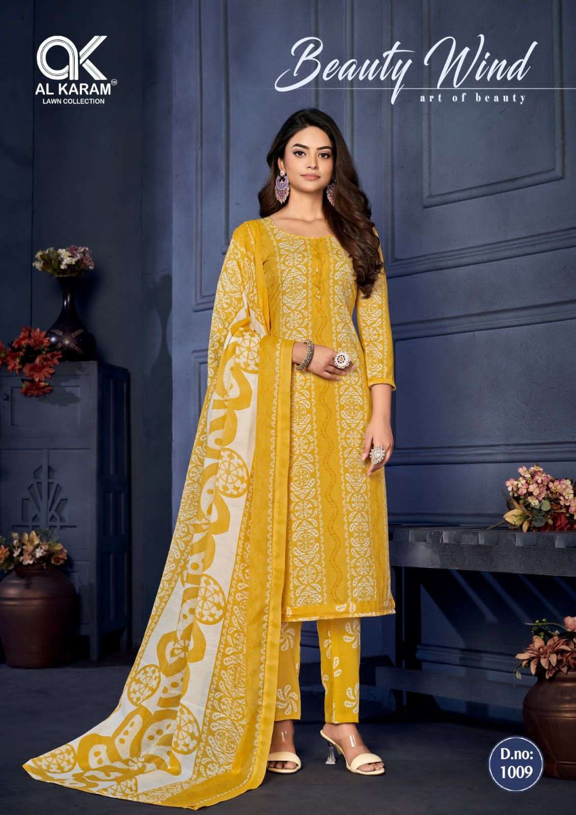 Sahiba By Al Karam Lawn Collection 1001 To 1010 Series Designer Festive Suits Beautiful Fancy Stylish Colorful Party Wear & Occasional Wear Pure Cotton Printed Dresses At Wholesale Price