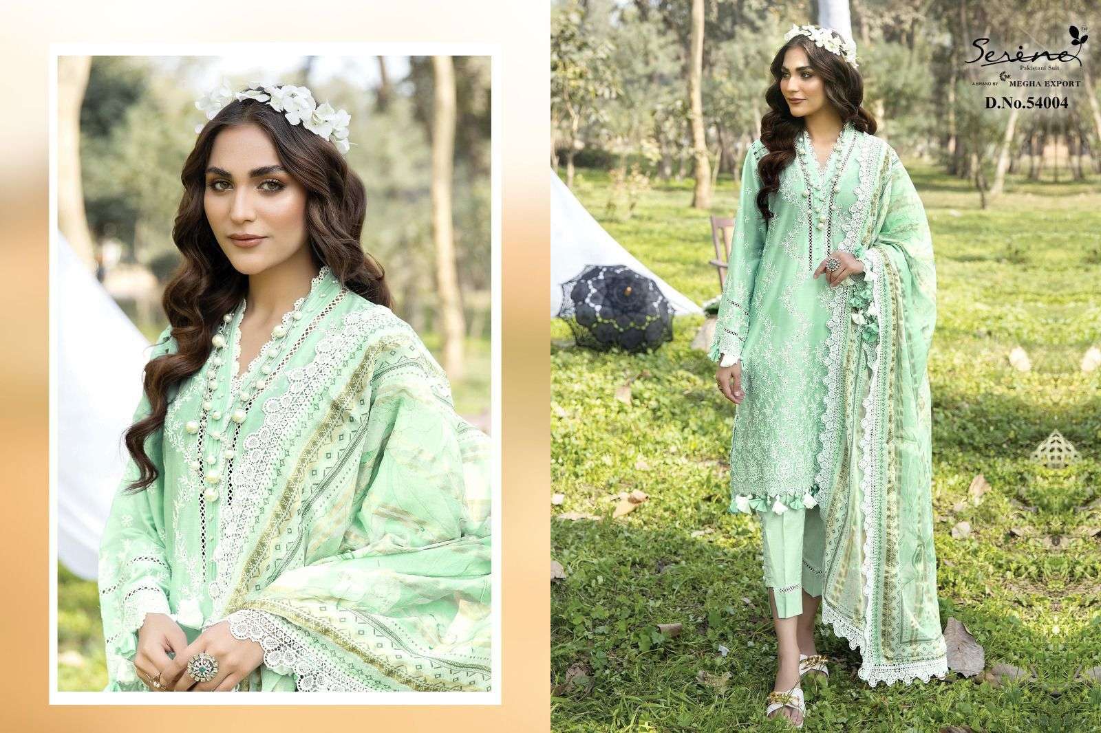 Adan Libas Fuchsia By Serene 54001 To 54006 Series Beautiful Pakistani Suits Colorful Stylish Fancy Casual Wear & Ethnic Wear Pure Lawn Cotton Dresses At Wholesale Price