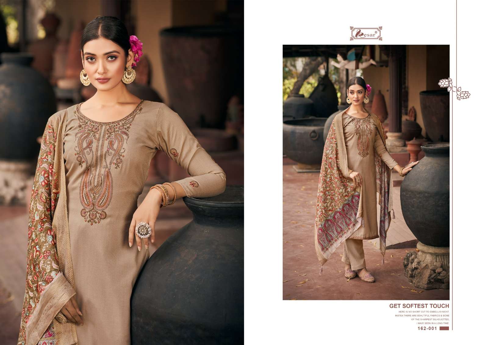 Alfaz By Kesar 162-001 To 162-006 Series Designer Festive Suits Collection Beautiful Stylish Fancy Colorful Party Wear & Occasional Wear Muslin Linen Silk Dresses At Wholesale Price