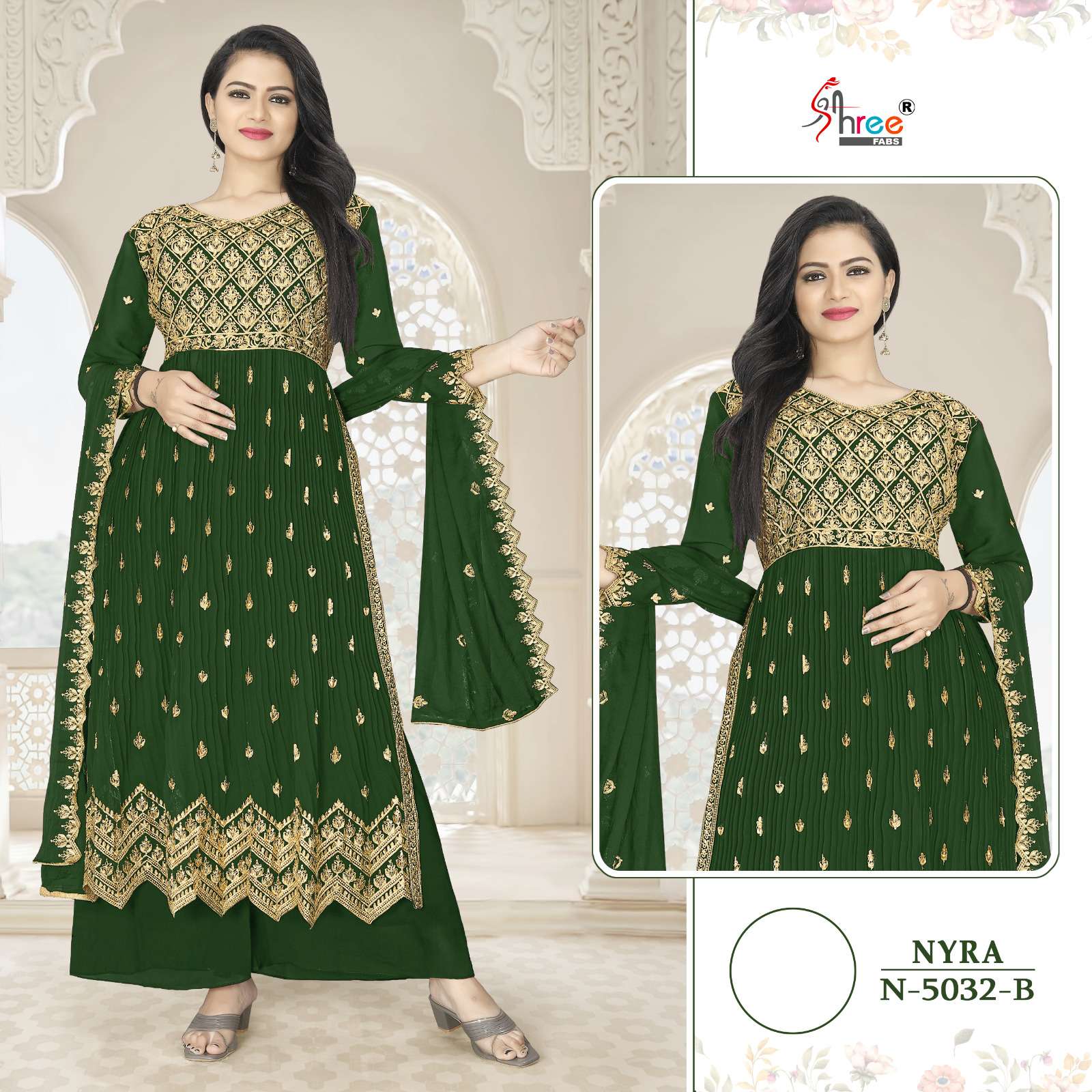 Shree Fabs Hit Design N-5032 Colours By Shree Fabs N-5032 To N-5032-D Series Pakistani Suits Beautiful Fancy Colorful Stylish Party Wear & Occasional Wear Faux Georgette Embroidered Dresses At Wholesale Price