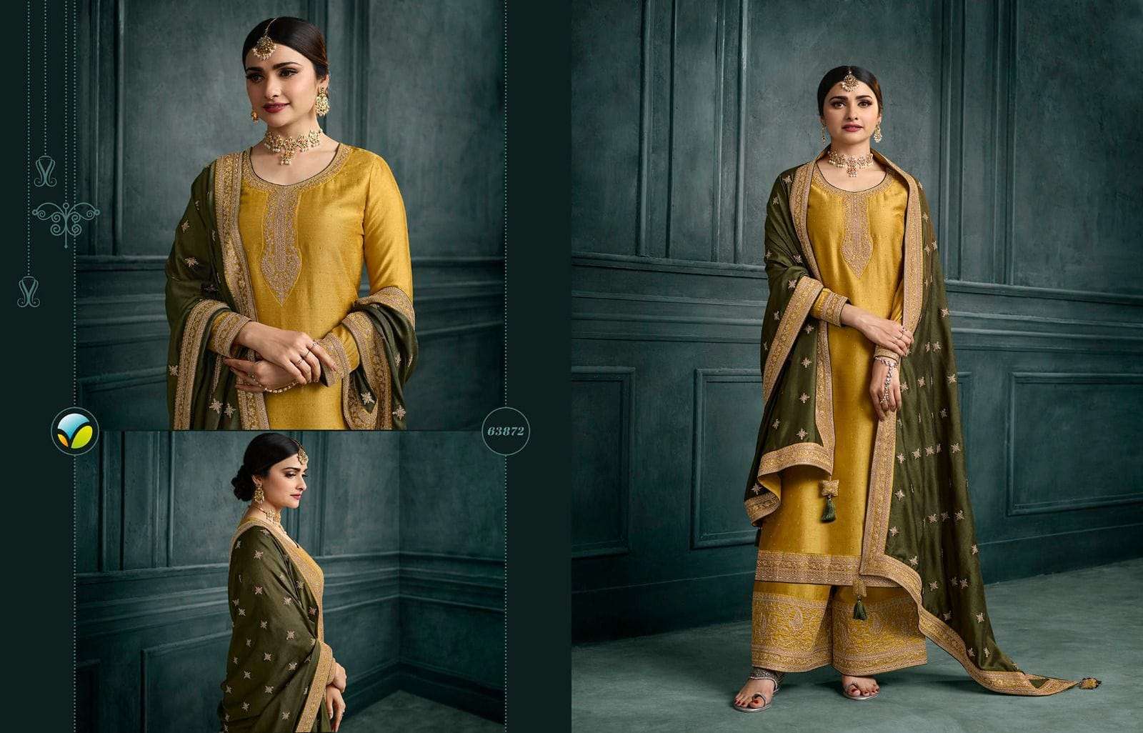 Kaseesh Shaheen Vol-4 By Vinay Fashion 63871 To 63876 Series Designer Festive Suits Beautiful Fancy Colorful Stylish Party Wear & Occasional Wear Silk Georgette Embroidered Dresses At Wholesale Price