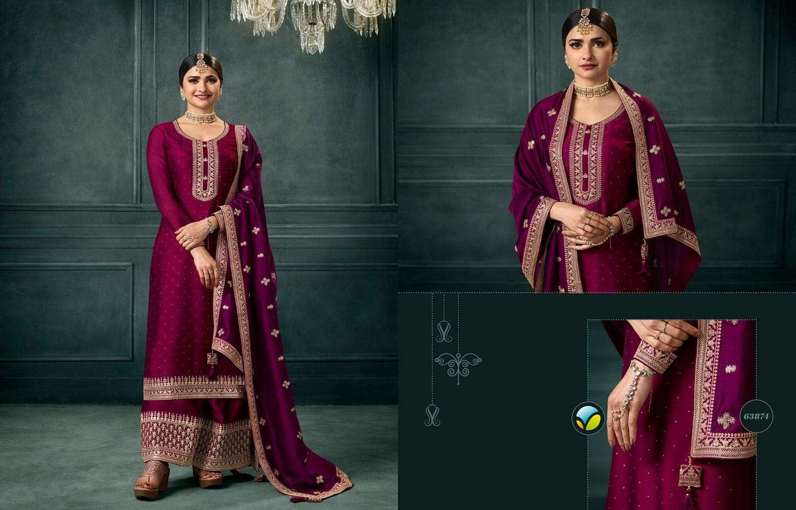 Kaseesh Shaheen Vol-4 By Vinay Fashion 63871 To 63876 Series Designer Festive Suits Beautiful Fancy Colorful Stylish Party Wear & Occasional Wear Silk Georgette Embroidered Dresses At Wholesale Price