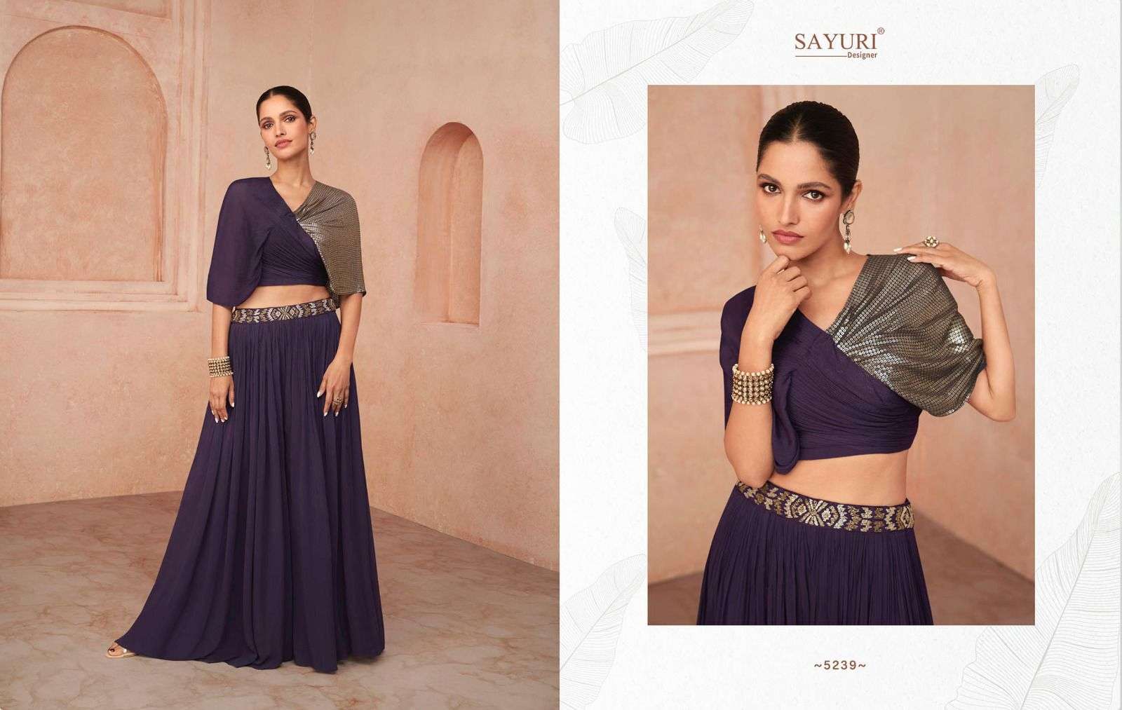 Trendy By Sayuri 5239 To 5242 Series Designer Beautiful Navratri Collection Occasional Wear & Party Wear Georgette Lehengas At Wholesale Price