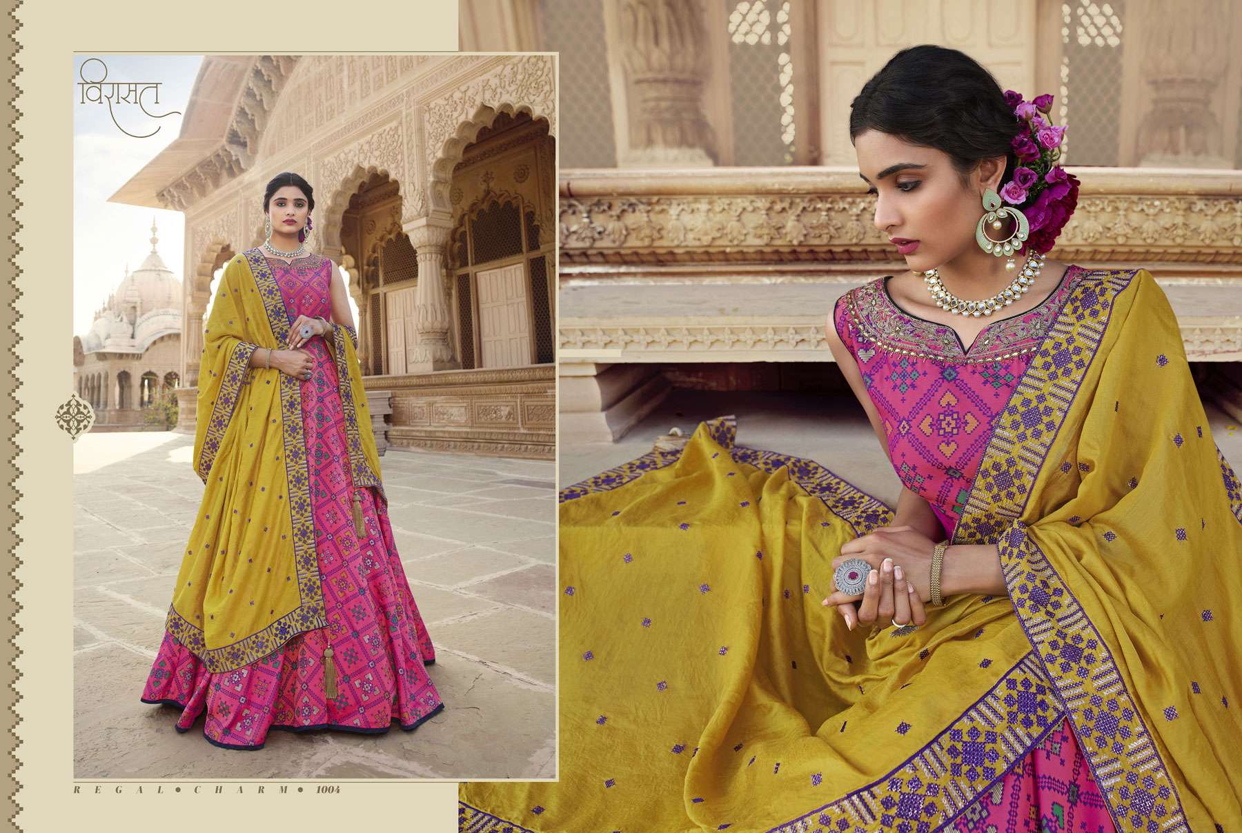 Kadambari By Virasat Beautiful Stylish Fancy Colorful Casual Wear & Ethnic Wear Raw Silk/Jacquard Gowns With Dupatta At Wholesale Price