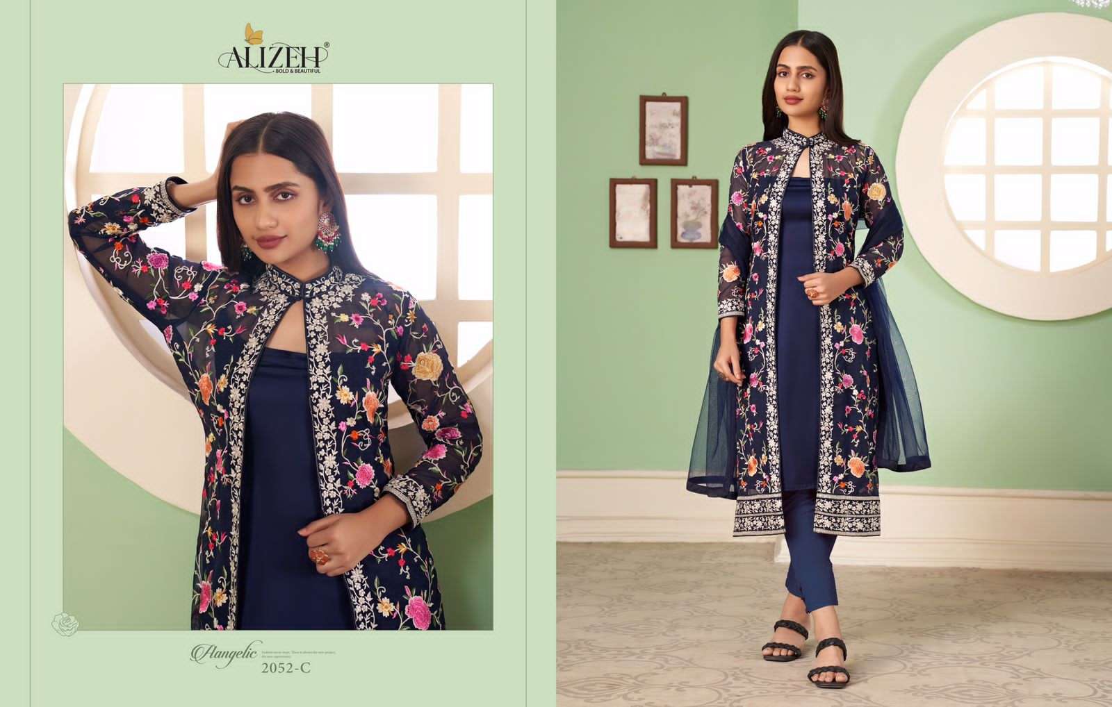Murad Vol-10 By Alizeh 2052-A To 2052-D Series Designer Festive Suits Collection Beautiful Stylish Fancy Colorful Party Wear & Occasional Wear Georgette Dresses At Wholesale Price