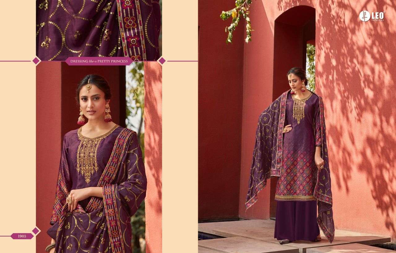 Aarkhi Vol-5 By Leo Fashion 1901 To 1906 Series Beautiful Festive Suits Colorful Stylish Fancy Casual Wear & Ethnic Wear Jam Satin Dresses At Wholesale Price