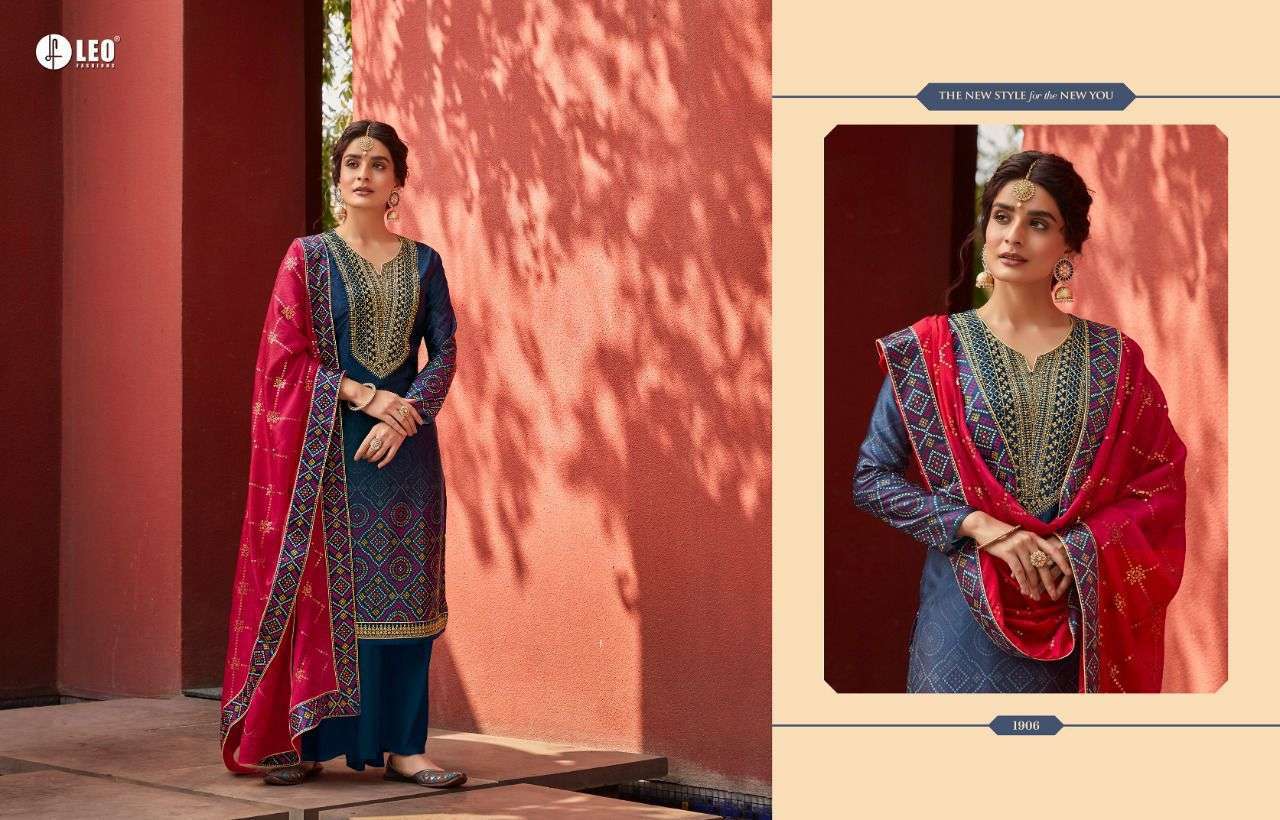 Aarkhi Vol-5 By Leo Fashion 1901 To 1906 Series Beautiful Festive Suits Colorful Stylish Fancy Casual Wear & Ethnic Wear Jam Satin Dresses At Wholesale Price
