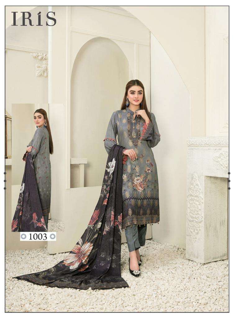 Afsanah By Iris 1001 To 1010 Series Designer Festive Suits Beautiful Fancy Stylish Colorful Party Wear & Occasional Wear Pure Cotton Printed Dresses At Wholesale Price