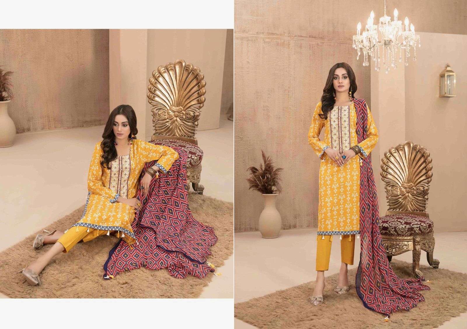 Ezra By Hala 8534 To 8538 Series Beautiful Suits Stylish Colorful Fancy Casual Wear & Ethnic Wear Pure Cambric Cotton Print Dresses At Wholesale Price
