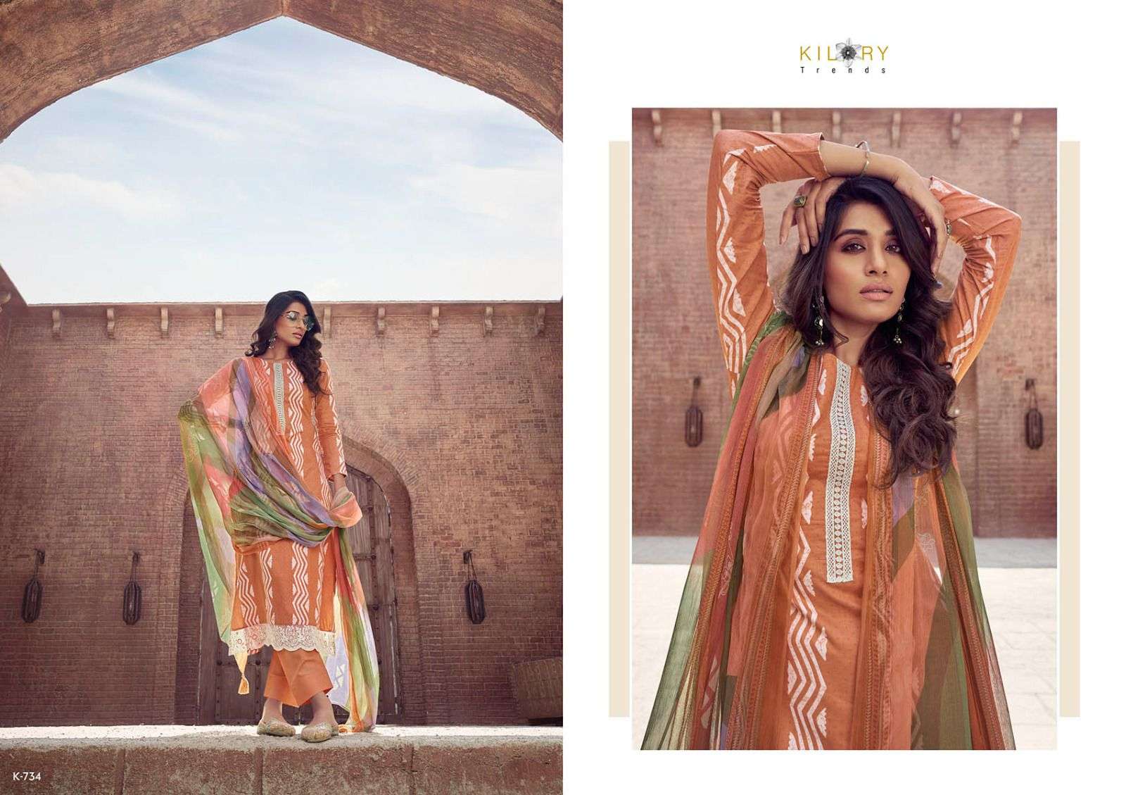Essence By Kilory 731 To 738 Series Beautiful Suits Colorful Stylish Fancy Casual Wear & Ethnic Wear Pure Lawn Cotton Dresses At Wholesale Price