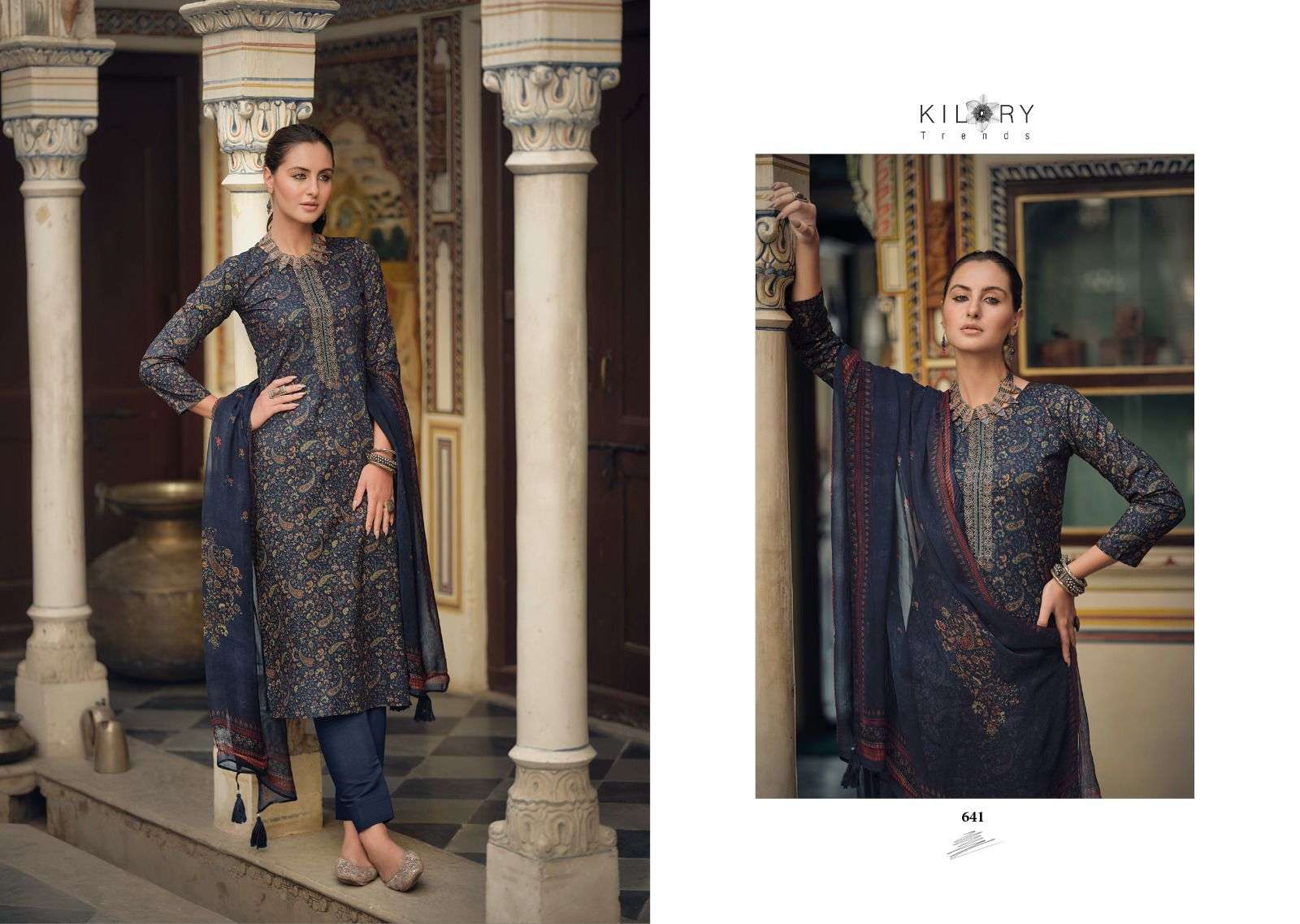 Tesoro By Kilory 641 To 648 Series Beautiful Suits Colorful Stylish Fancy Casual Wear & Ethnic Wear Pure Lawn Cotton Dresses At Wholesale Price
