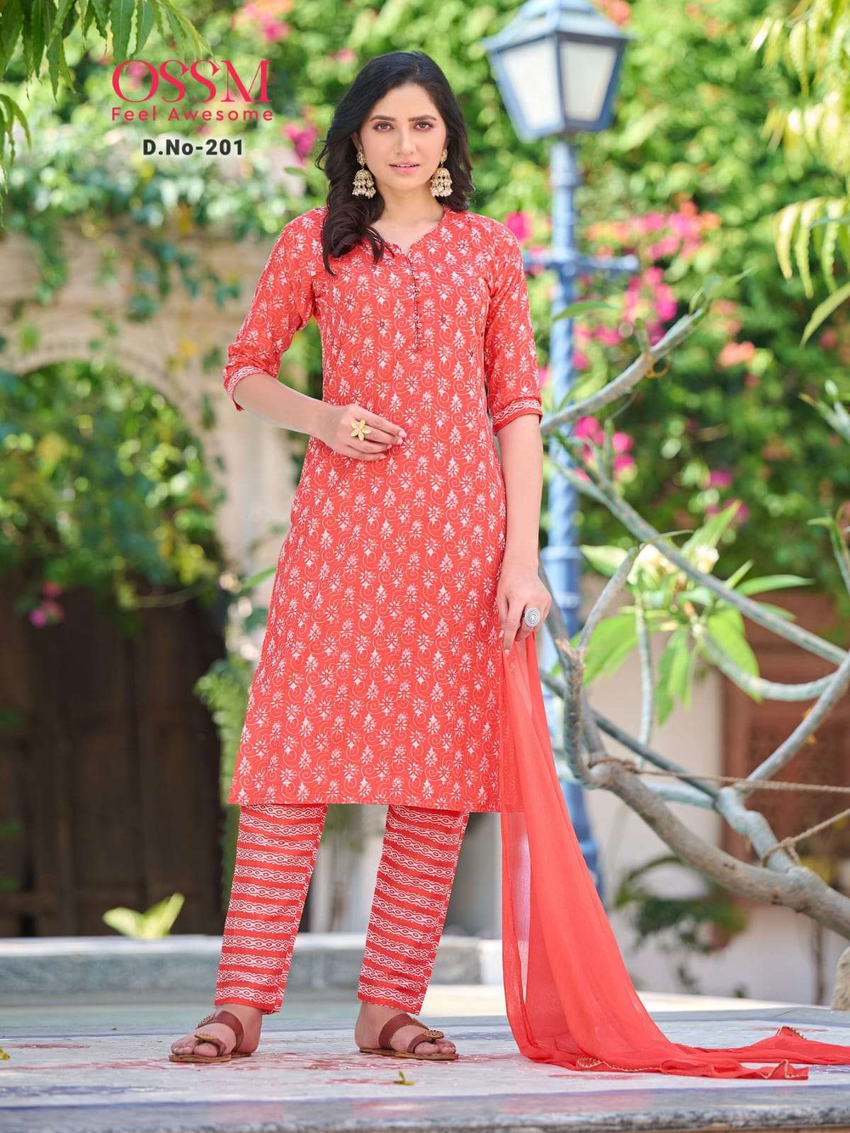 Celebrity Vol-2 By Ossm 201 To 206 Series Beautiful Suits Colorful Stylish Fancy Casual Wear & Ethnic Wear Cotton Print With Work Dresses At Wholesale Price