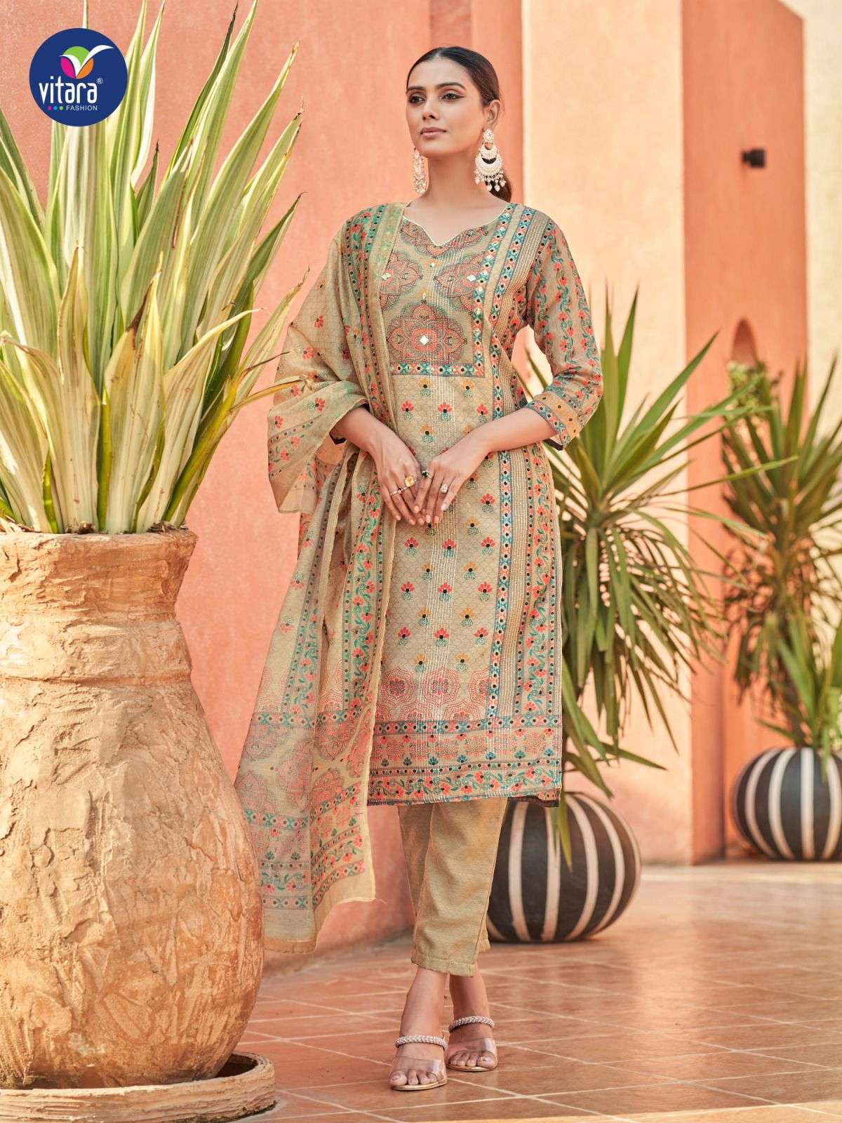 Canopus By Vitara 1001 To 1004 Beautiful Festive Suits Colorful Stylish Fancy Casual Wear & Ethnic Wear Viscose Digital Print Dresses At Wholesale Price