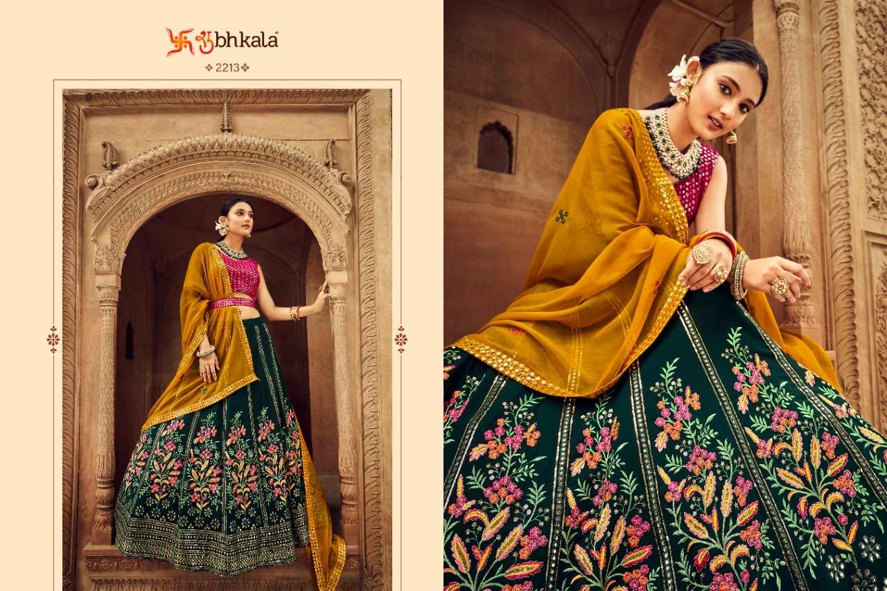 Bridesmaid Vol-25 By Shubhkala 2211 To 2217 Series Designer Beautiful Navratri Collection Occasional Wear & Party Wear Georgette Lehengas At Wholesale Price