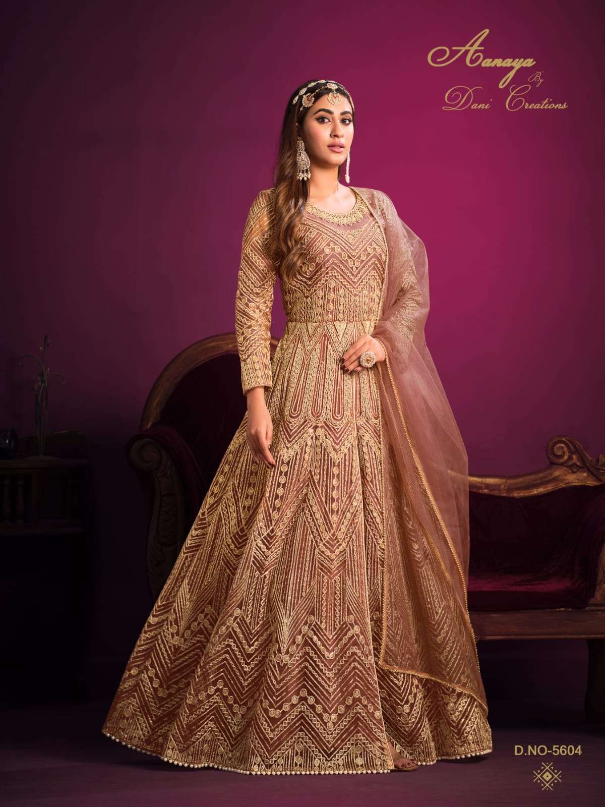 Aanaya Vol-156 By Twisha 5601 To 5604 Series Designer Festive Anarkali Suits Collection Beautiful Stylish Fancy Colorful Party Wear & Occasional Wear Net Dresses At Wholesale Price