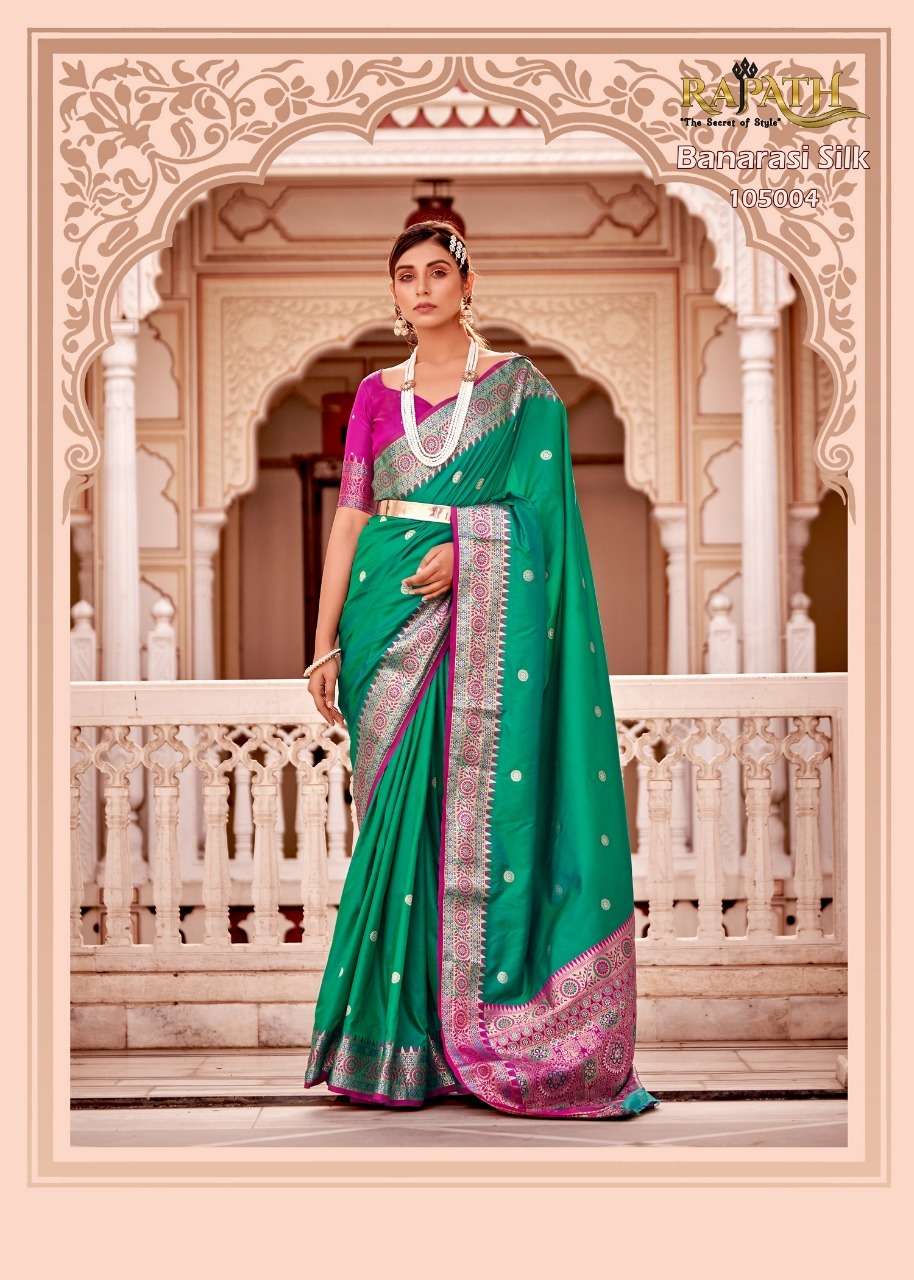 Mrudula Banarasi By Rajpath 105001 To 105006 Series Indian Traditional Wear Collection Beautiful Stylish Fancy Colorful Party Wear & Occasional Wear Soft Banarasi Silk Sarees At Wholesale Price