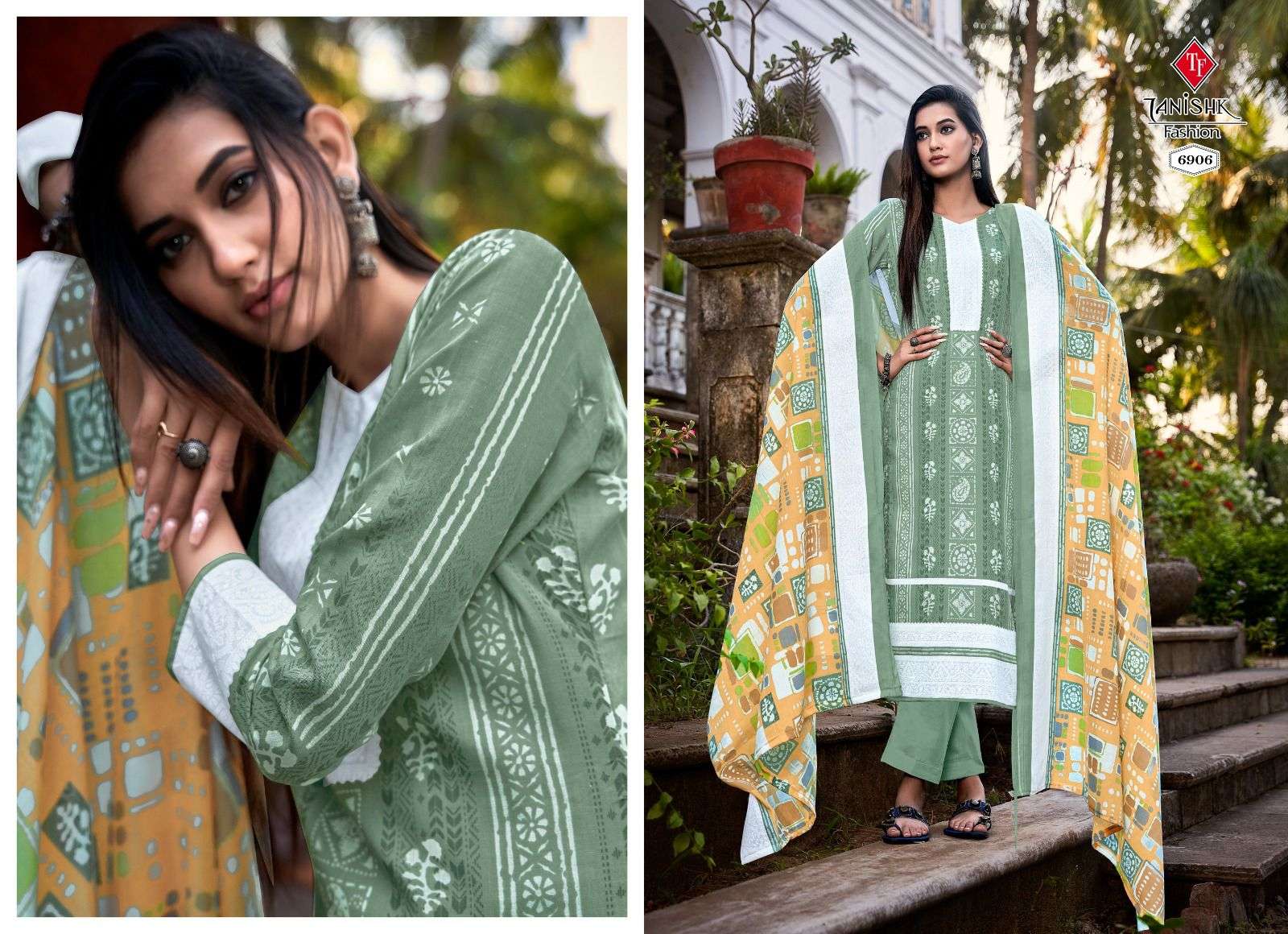 Falak Vol-6 By Tanishk Fashion 6901 To 6908 Series Beautiful Festive Suits Colorful Stylish Fancy Casual Wear & Ethnic Wear Pure Cotton Dresses At Wholesale Price