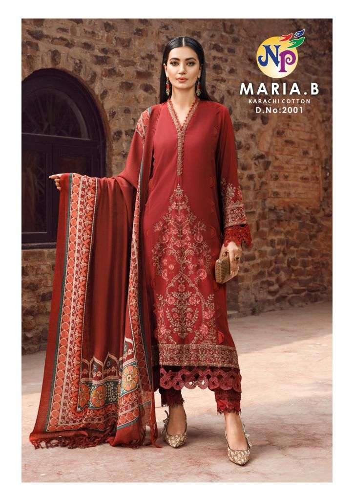Maria.B Vol-2 By Nand Gopal Prints 2001 To 2008 Series Beautiful Festive Suits Colorful Stylish Fancy Casual Wear & Ethnic Wear Pure Cotton Embroidered Dresses At Wholesale Price