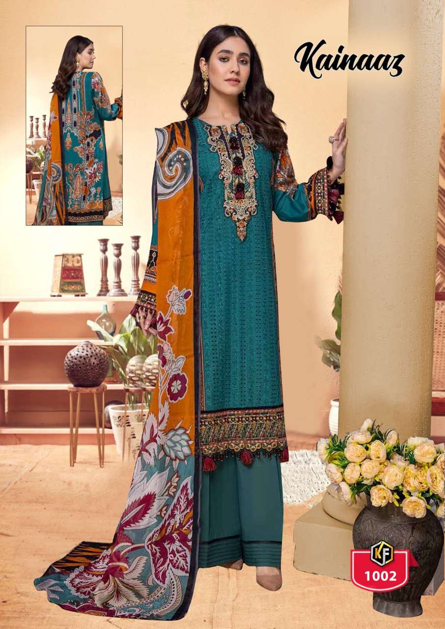 Kainaaz By Keval Fab 1001 To 1006 Series Beautiful Festive Suits Colorful Stylish Fancy Casual Wear & Ethnic Wear Pure Cotton Print Dresses At Wholesale Price