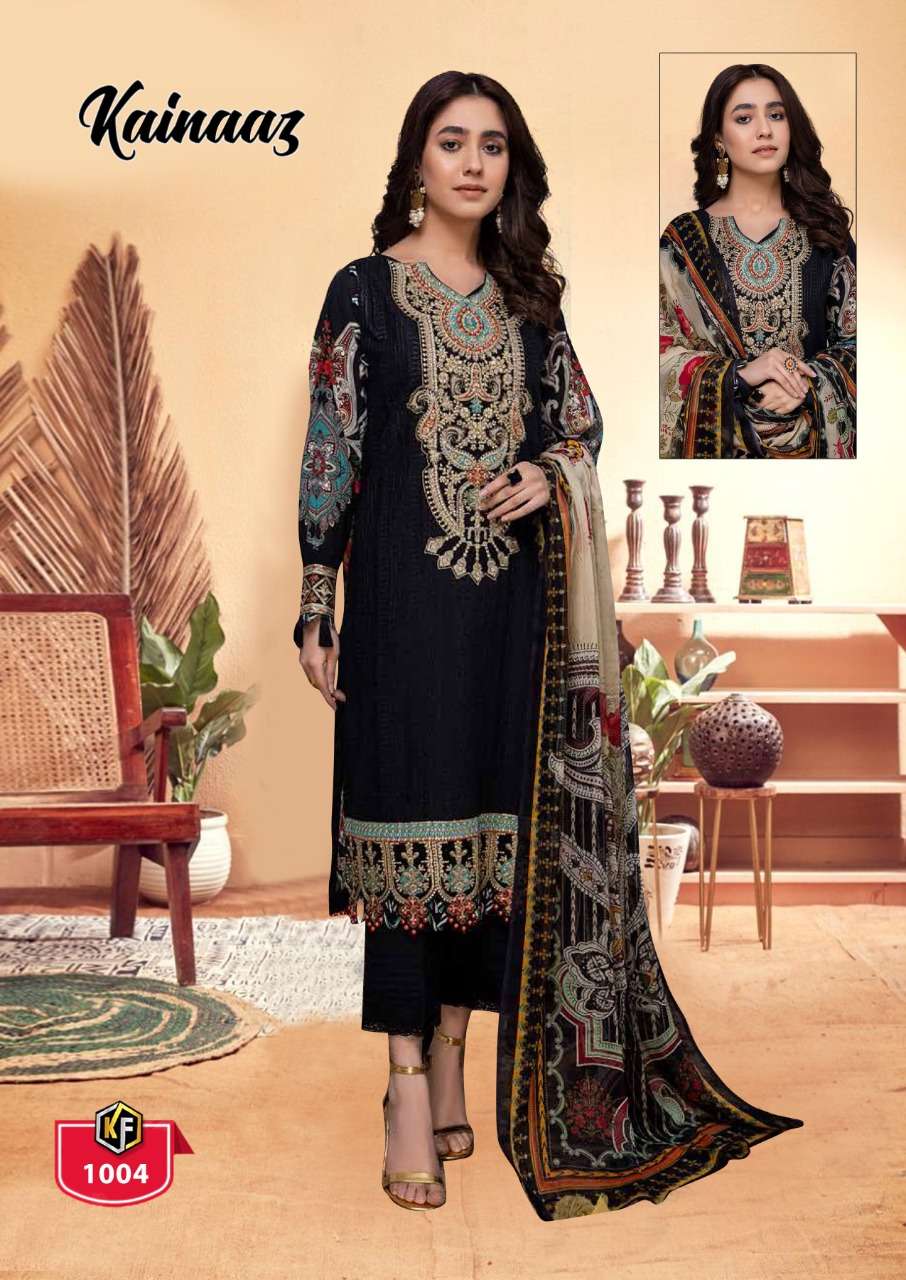 Kainaaz By Keval Fab 1001 To 1006 Series Beautiful Festive Suits Colorful Stylish Fancy Casual Wear & Ethnic Wear Pure Cotton Print Dresses At Wholesale Price