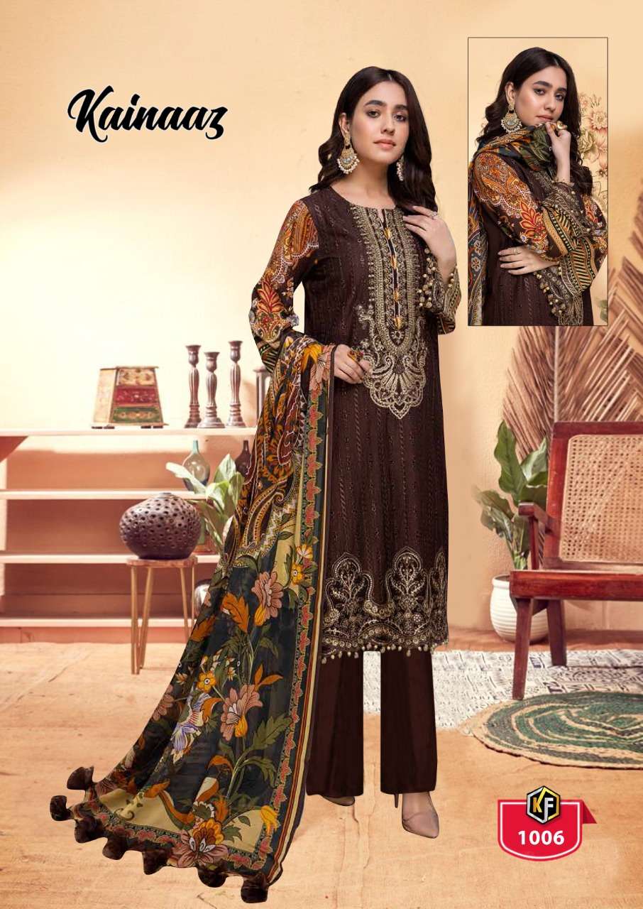 Kainaaz By Keval Fab 1001 To 1006 Series Beautiful Festive Suits Colorful Stylish Fancy Casual Wear & Ethnic Wear Pure Cotton Print Dresses At Wholesale Price
