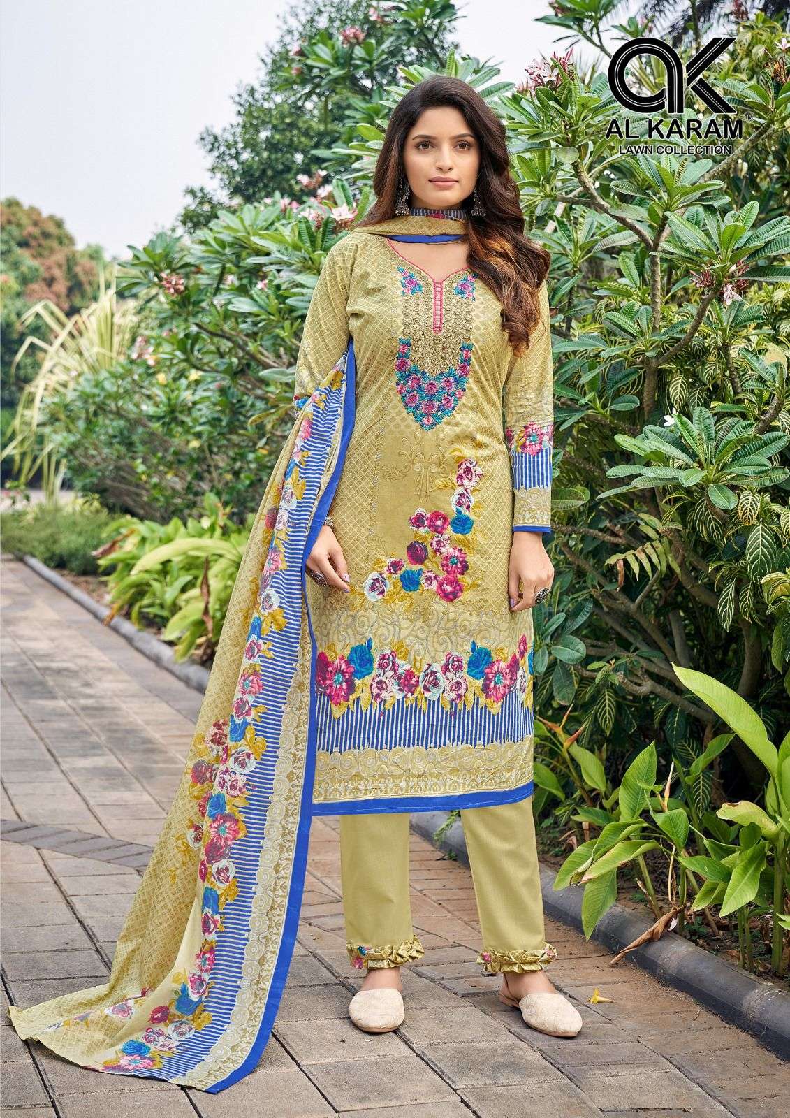 Buraq By AL Karam Lawn Collection 1001 To 1008 Series Beautiful Festive Suits Colorful Stylish Fancy Casual Wear & Ethnic Wear Pure Cambric Print Dresses At Wholesale Price