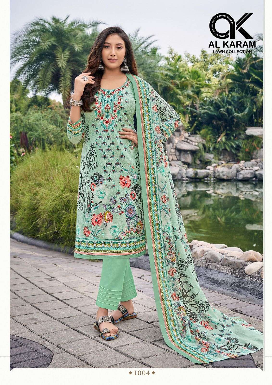 Buraq By AL Karam Lawn Collection 1001 To 1008 Series Beautiful Festive Suits Colorful Stylish Fancy Casual Wear & Ethnic Wear Pure Cambric Print Dresses At Wholesale Price