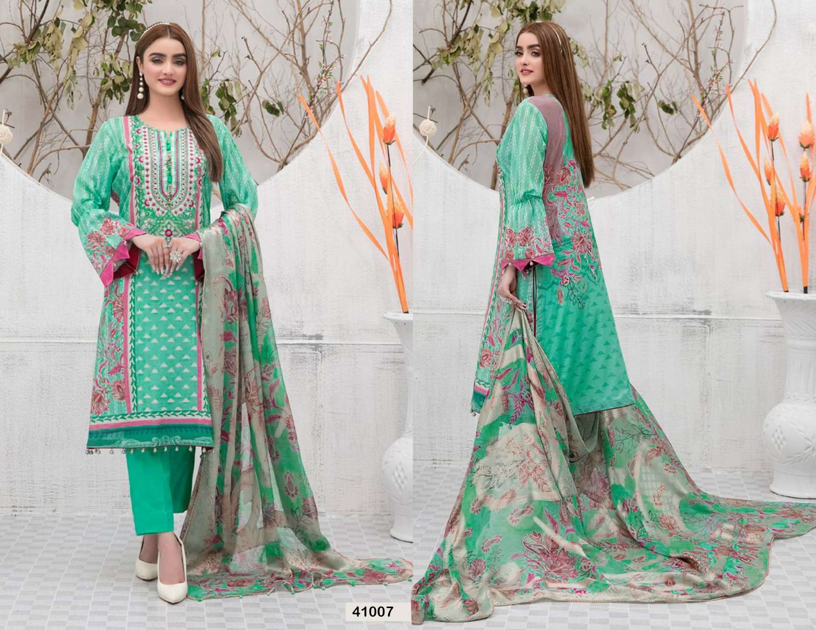 Razia Sultan Vol-41 By Apana Cotton 41001 To 41010 Series Beautiful Stylish Pakistani Suits Fancy Colorful Casual Wear & Ethnic Wear & Ready To Wear Cotton Embroidered Dresses At Wholesale Price