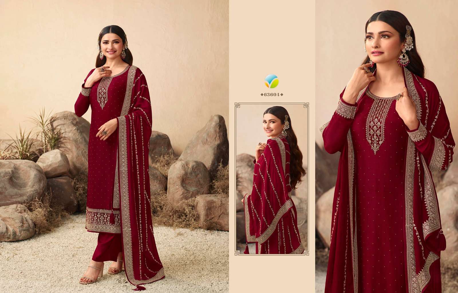 Kaseesh Geet Vol-2 By Vinay Fashion 63601 To 63608 Series Designer Festive Suits Beautiful Fancy Colorful Stylish Party Wear & Occasional Wear Dola Silk Embroidered Dresses At Wholesale Price