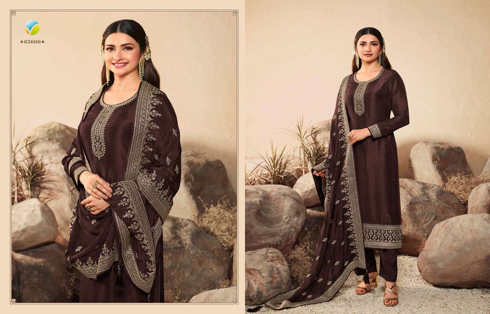Kaseesh Geet Vol-2 By Vinay Fashion 63601 To 63608 Series Designer Festive Suits Beautiful Fancy Colorful Stylish Party Wear & Occasional Wear Dola Silk Embroidered Dresses At Wholesale Price