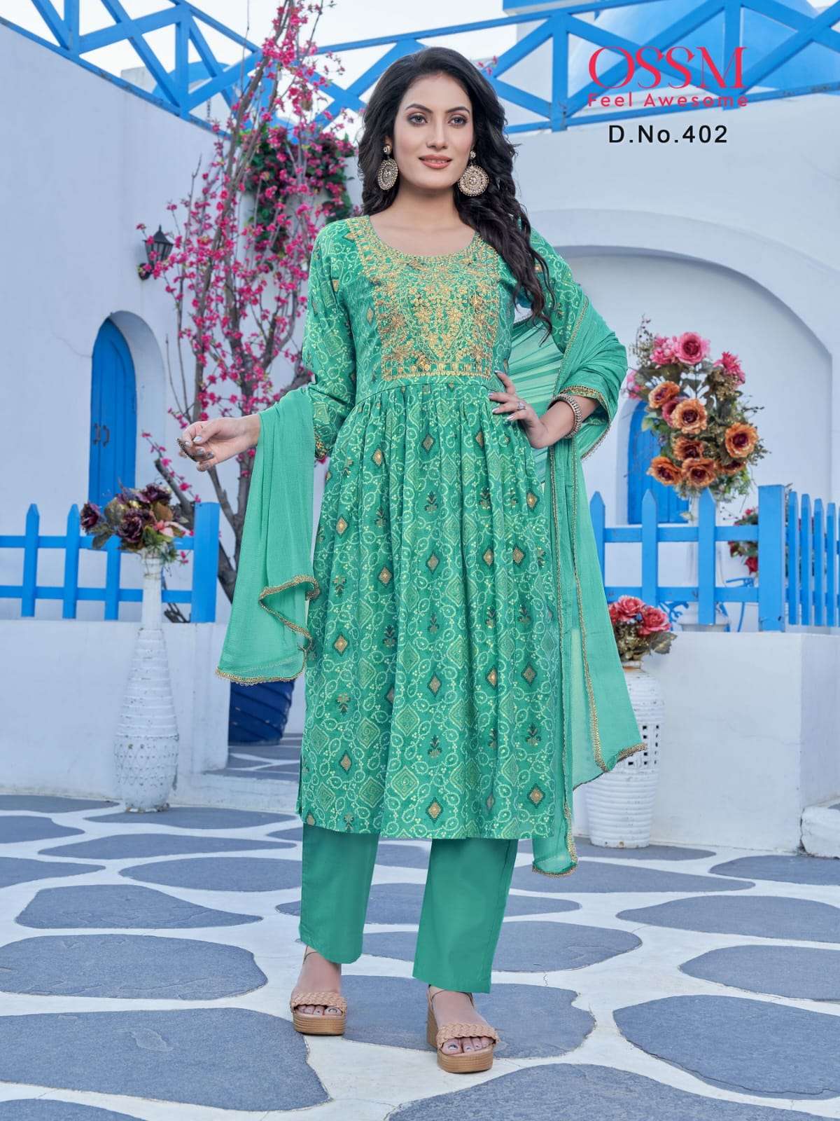 Mannat Vol-4 By Ossm 401 To 406 Series Beautiful Suits Colorful Stylish Fancy Casual Wear & Ethnic Wear Modal Chanderi Print Dresses At Wholesale Price